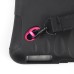 Silicone Case with Strap for iPad 2/3/4 - Black