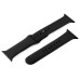Silicone Strap Bracelet Fitness Sport Band Replacement For Apple Watch 38 mm - Black