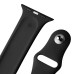 Silicone Strap Bracelet Fitness Sport Band Replacement For Apple Watch 38 mm - Black