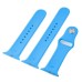 Silicone Strap Bracelet Fitness Sport Band Replacement For Apple Watch 38 mm - Blue