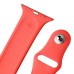 Silicone Strap Bracelet Fitness Sport Band Replacement For Apple Watch 38 mm - Red