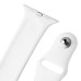 Silicone Strap Bracelet Fitness Sport Band Replacement For Apple Watch 38 mm - White