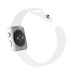 Silicone Strap Bracelet Fitness Sport Band Replacement For Apple Watch 38 mm - White