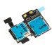 Sim Card And Memory Card Connector Flex Cable Replacement Part For Samsung Galaxy S4 i9500