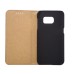 Simple Flip Wallet Genuine Leather Case for Samsung Galaxy S7 Edge G935 - Black