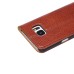 Simple Flip Wallet Genuine Leather Case for Samsung Galaxy S7 Edge G935 - Brown