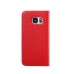 Simple Flip Wallet Genuine Leather Case for Samsung Galaxy S7 Edge G935 - Red