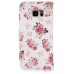 Simple and Elegant Colorful Roses PU Leather Flip Wallet Stand Case With Card Slots for Samsung Galaxy S7 Edge G935