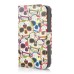 Skull Head Built-in Wallet Leather Case Cover for iPhone 4/4S