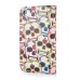 Skull Head Built-in Wallet Leather Case Cover for iPhone 4/4S