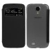 Sleek Glam S View Wake Sleep Flip Case For Samsung Galaxy S4 i9500 - Black