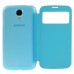 Sleek Glam S View Wake Sleep Flip Case For Samsung Galaxy S4 i9500 - Blue