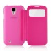 Sleek Glam S View Wake Sleep Flip Case For Samsung Galaxy S4 i9500 - Pink