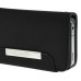 Sleek Leather Magnetic Wallet Flip Case With Card Slots And String For iPhone 4 / 4S - Black