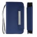 Sleek Leather Magnetic Wallet Flip Case With Card Slots And String For iPhone 4 / 4S - Blue