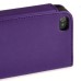 Sleek Leather Magnetic Wallet Flip Case With Card Slots And String For iPhone 4 / 4S - Purple