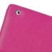 Sleek Magnetic Leather Stand Case Cover With Various Viewing Angles For iPad 2 / 3 / 4 - Magenta