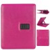 Sleek Magnetic Leather Stand Case Cover With Various Viewing Angles For iPad 2 / 3 / 4 - Magenta