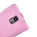 Sleek Mat lines style Leather Vertical Flip Case for Samsung Galaxy Note 4 - Pink