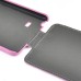 Sleek Mat lines style Leather Vertical Flip Case for Samsung Galaxy Note 4 - Pink