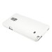 Sleek Mat lines style Leather Vertical Flip Case for Samsung Galaxy Note 4 - White