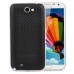 Sleek Slim Mat Texture Carbon Fiber Back Cover For Samsung Galaxy Note 2 N7100 - Black