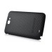 Sleek Slim Mat Texture Carbon Fiber Back Cover For Samsung Galaxy Note 2 N7100 - Black