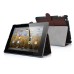 Sleek Vintage Leather Stand Case Cover For iPad 2 / 3 / 4 - Brown