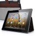 Sleek Vintage Leather Stand Case Cover For iPad 2 / 3 / 4 - Brown