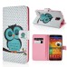 Sleepy Owl  Built-in Wallet Leather Case Cover for Samsung Galaxy Note 3