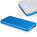 Slim 4000mAh External Portable Power Bank Lithium Battery Charger - Blue