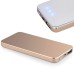 Slim 4000mAh External Portable Power Bank Lithium Battery Charger - Gold