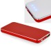 Slim 4000mAh External Portable Power Bank Lithium Battery Charger - Red