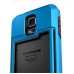 Slim Armor TPU and PC Case with Card Slot for Samsung Galaxy S5 G900 - Blue