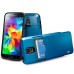 Slim Armor TPU and PC Case with Card Slot for Samsung Galaxy S5 G900 - Blue