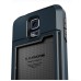 Slim Armor TPU and PC Case with Card Slot for Samsung Galaxy S5 G900 - Dark Blue