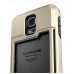 Slim Armor TPU and PC Case with Card Slot for Samsung Galaxy S5 G900 - Gold