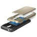 Slim Armor TPU and PC Case with Card Slot for Samsung Galaxy S5 G900 - Gold