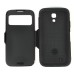 Slim Armor View Window Dormancy Function TPU and PC Case for Samsung Galaxy S4 - Black