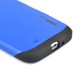 Slim Armor View Window Dormancy Function TPU and PC Case for Samsung Galaxy S4 - Blue