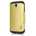 Slim Armor View Window Dormancy Function TPU and PC Case for Samsung Galaxy S4 - Light Gold