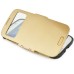 Slim Armor View Window Dormancy Function TPU and PC Case for Samsung Galaxy S4 - Light Gold