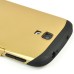 Slim Armor View Window Dormancy Function TPU and PC Case for Samsung Galaxy S4 - Light Gold