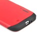 Slim Armor View Window Dormancy Function TPU and PC Case for Samsung Galaxy S4 - Red