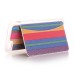 Slim Colorful Stripe PU Leather TPU Case Stand Cover with Card Slot for iPhone 6 / 6s