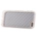 Slim Grid Grain PU Leather TPU Case Stand Cover with Card Slot for iPhone 6 / 6s Plus - White