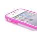 Slim Luminous Glowing Transparent Bumper TPU Plastic Hard Case Cover For iPhone 4 / 4S