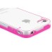 Slim Luminous Glowing Transparent Bumper TPU Plastic Hard Case Cover For iPhone 4 / 4S