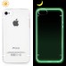 Slim Luminous Glowing Transparent Bumper TPU Plastic Hard Case Cover For iPhone 4 / 4S