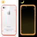 Slim Luminous Glowing Transparent Bumper TPU Plastic Hard Case Cover For iPhone 4 / 4S